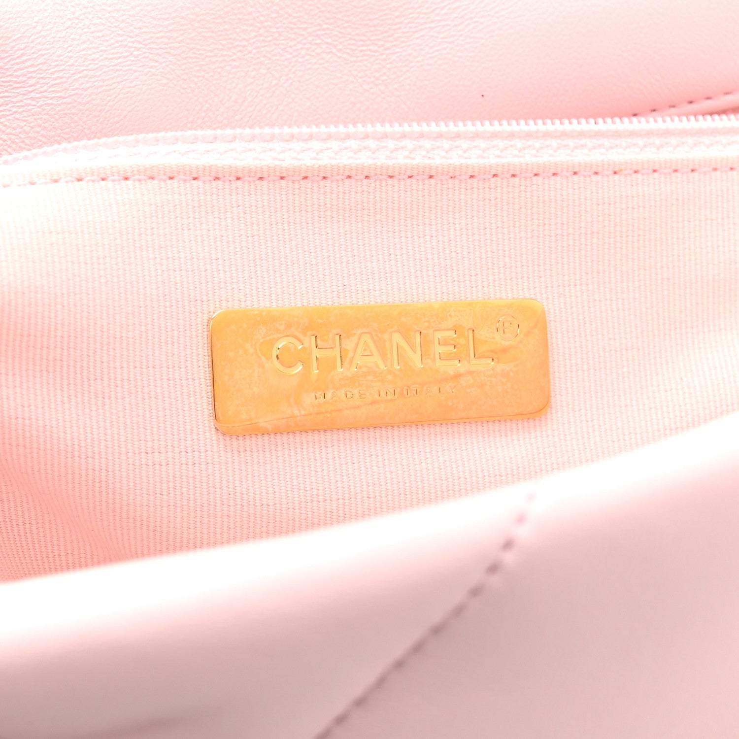 Chanel Lambskin Quilted Medium Chanel 19 Flap Light Pink 6 of 10