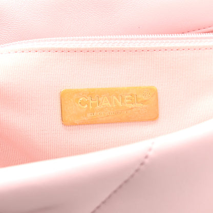 Chanel Lambskin Quilted Medium Chanel 19 Flap Light Pink 6 of 10