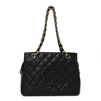 Chanel Caviar Quilted Petit Timeless Tote PTT Black 1 of 10