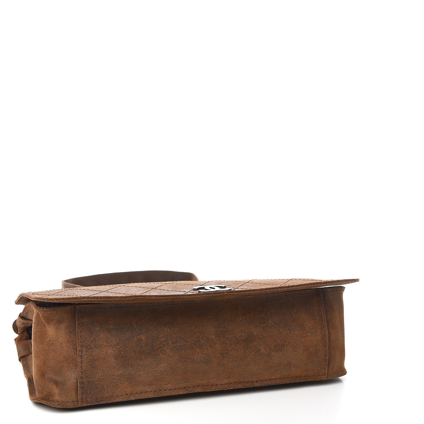 Nubuck Stitched Highlander Messenger Brown