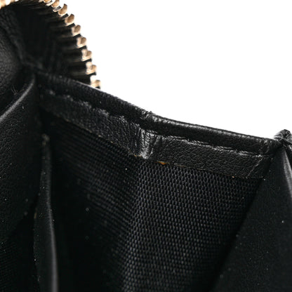 Givenchy Textured Coated Canvas Iconic Bambi Print Mini Zip Wallet Black 11 of 17