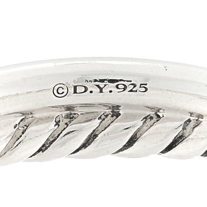 David Yurman Sterling Silver Diamond Petite X Crossover Ring 54 6.75 4 of 4