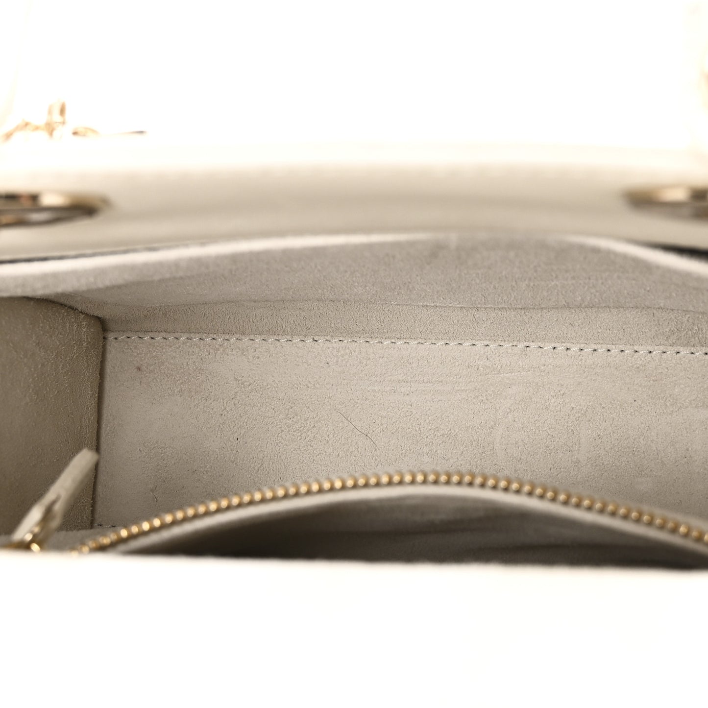Lambskin Cannage Small My ABCDior Lady Dior White