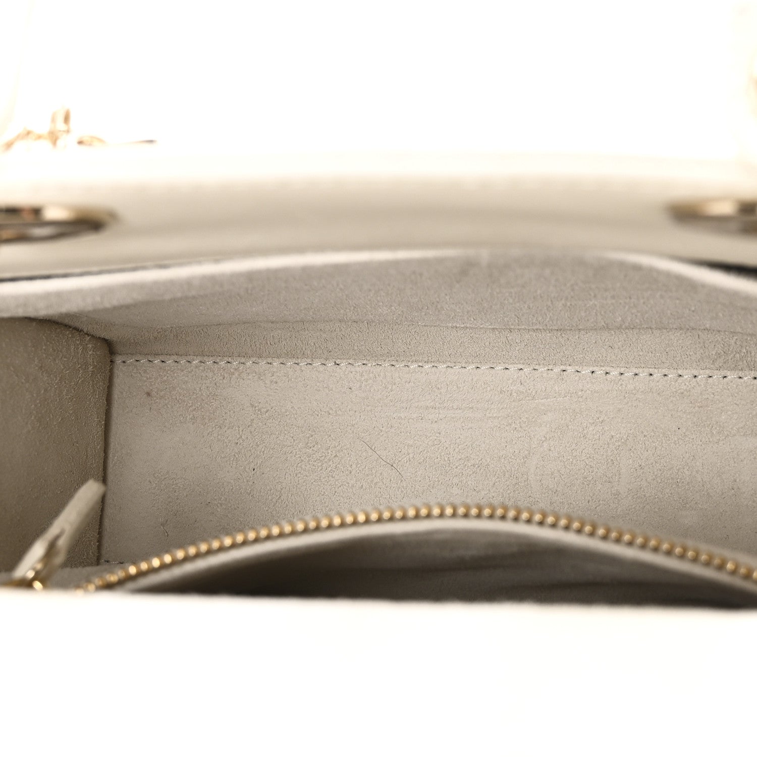 Christian Dior Lambskin Cannage Small My ABCDior Lady Dior White 5 of 11
