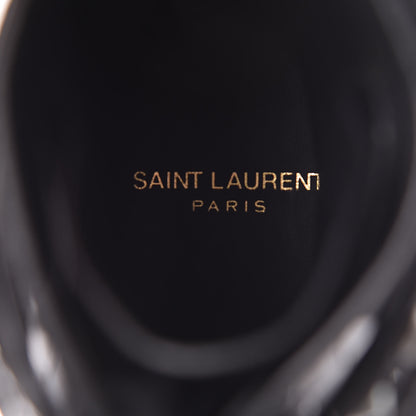 Saint Laurent Smooth Calfskin Studded Womens Punk Ranger Boots 37 Black 7 of 15