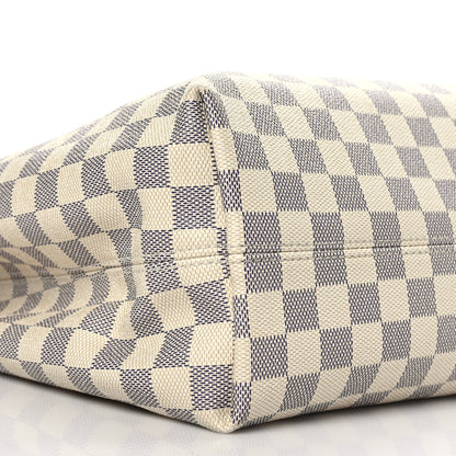 Louis Vuitton Damier Azur Graceful MM Rose Ballerine 7 of 8