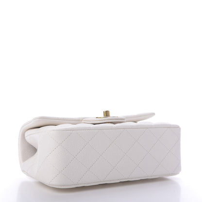 Chanel Caviar Quilted Mini Top Handle Rectangular Flap White 4 of 9
