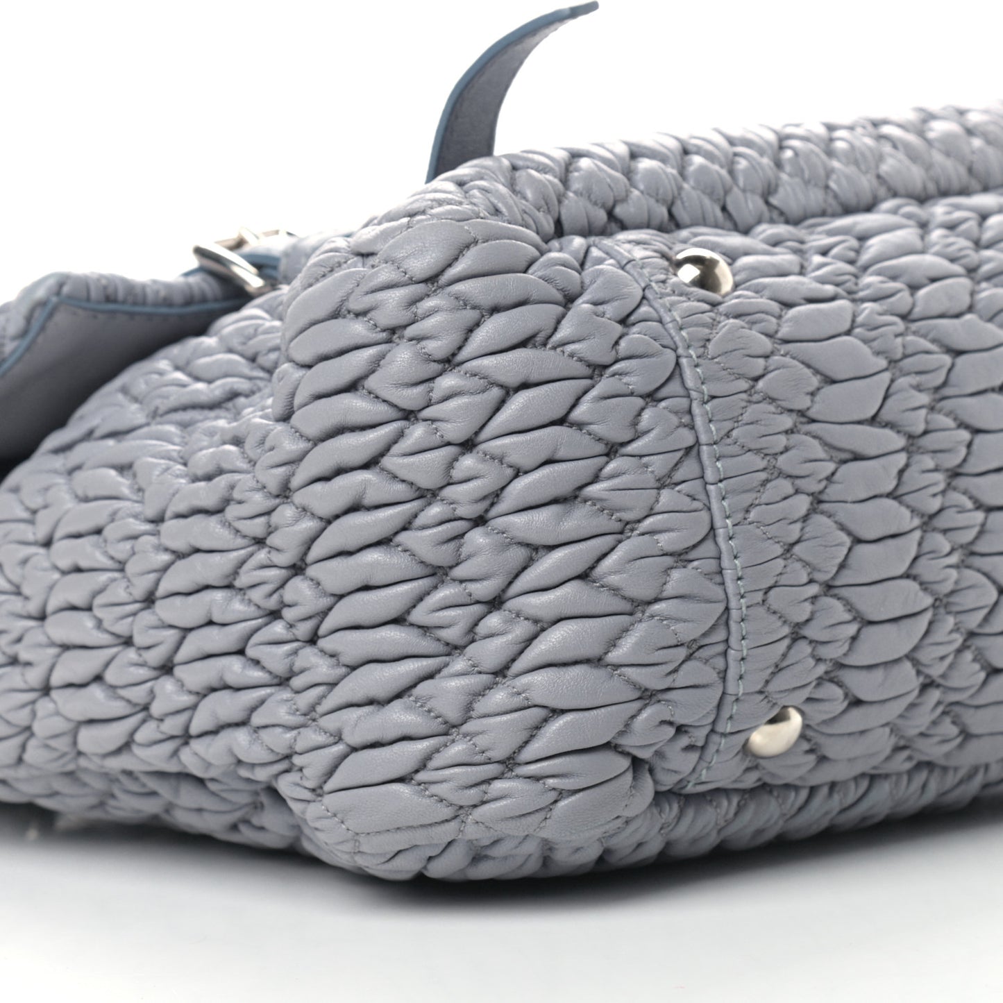 Nappa Matelasse Flap Satchel Nube