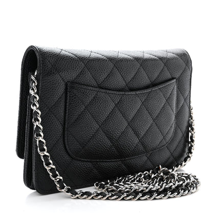 Chanel Caviar Quilted Wallet on Chain WOC Black 3 of 12