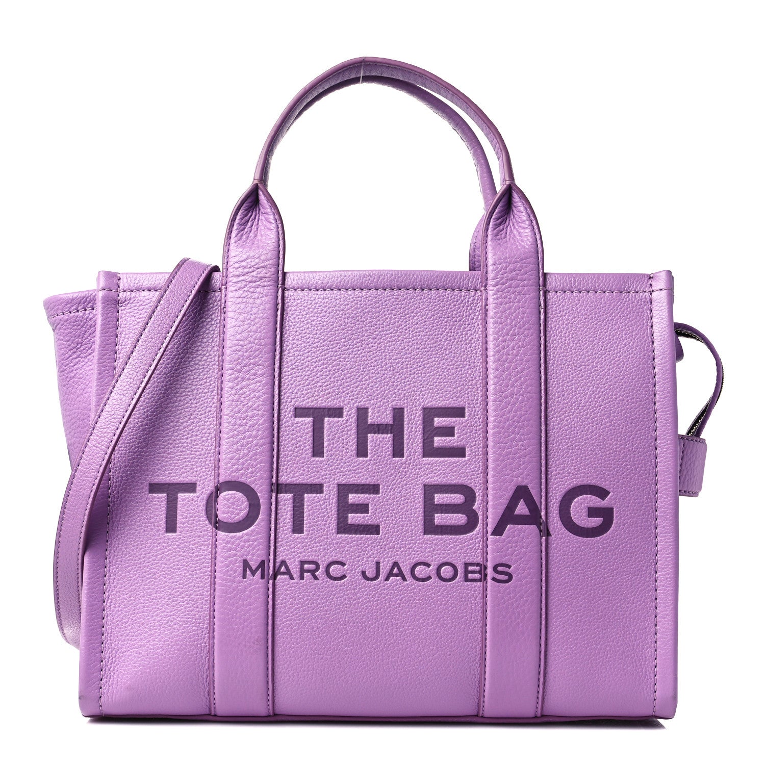 Marc Jacobs Grained Calfskin Medium The Tote Bag Regal Orchid 1 of 9