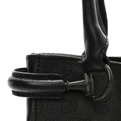 Gucci Monogram Denim GG Shoulder Bag Black 12 of 12