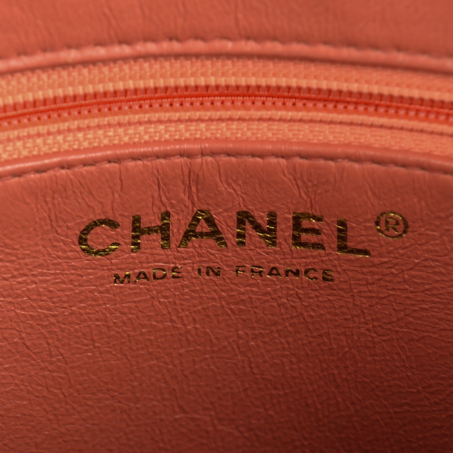 Chanel Caviar Quilted Medallion Tote Orange 6 of 7