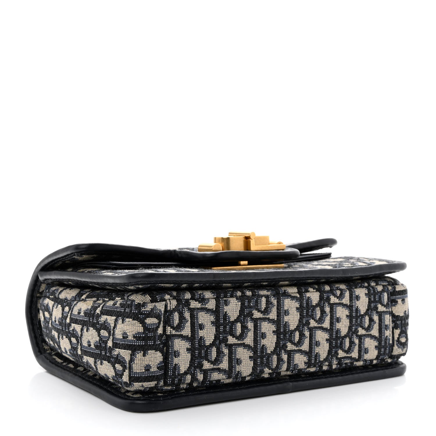 Christian Dior Oblique CD Lock Chain Flap Blue 4 of 12