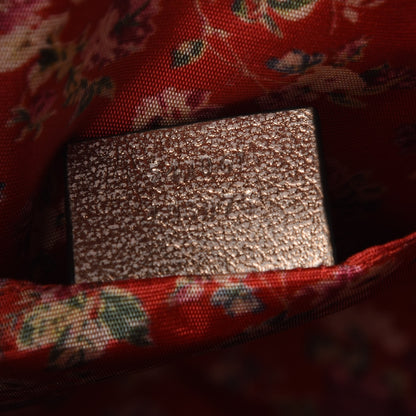 Gucci Laminated Nappa Trapuntata Small Zumi Shoulder Bag Rosa Lago Rame 9 of 9