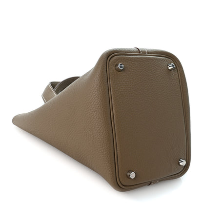 Hermes Taurillon Clemence Picotin Lock 18 PM Etoupe 4 of 10
