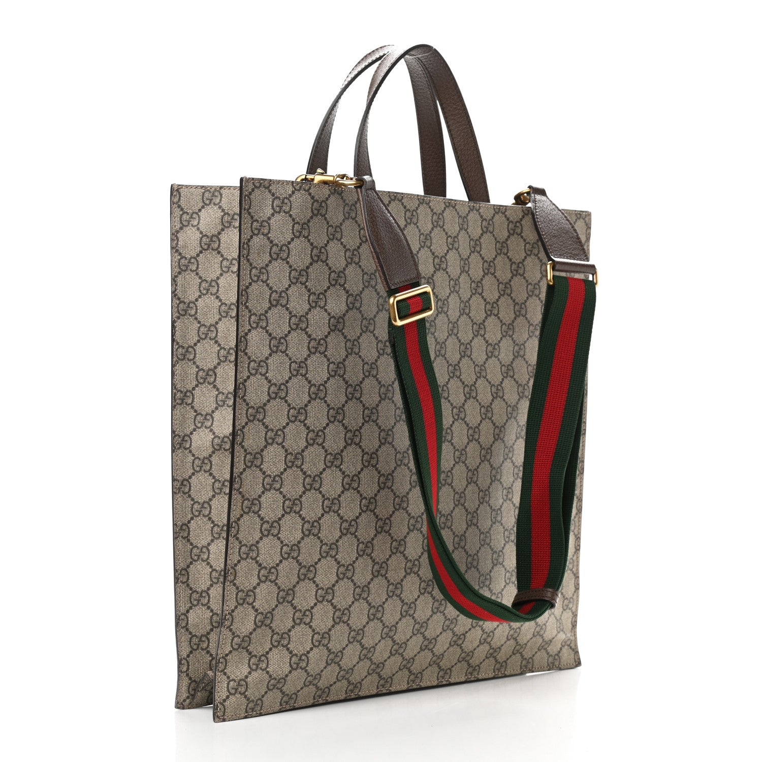 Gucci Soft GG Supreme Monogram Courrier Vertical Tote Beige New Acero 2 of 13