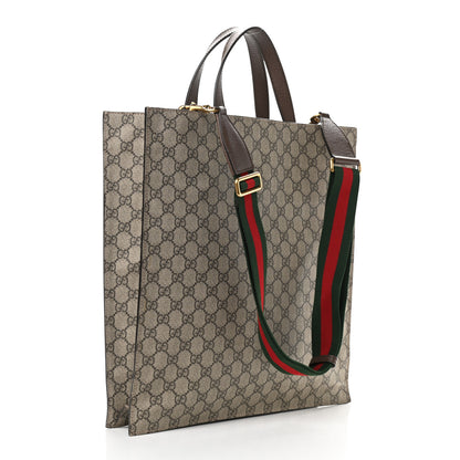 Gucci Soft GG Supreme Monogram Courrier Vertical Tote Beige New Acero 2 of 13