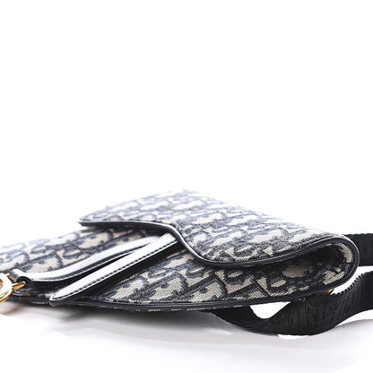 Christian Dior Oblique Saddle Belt Bag Blue 7 of 10