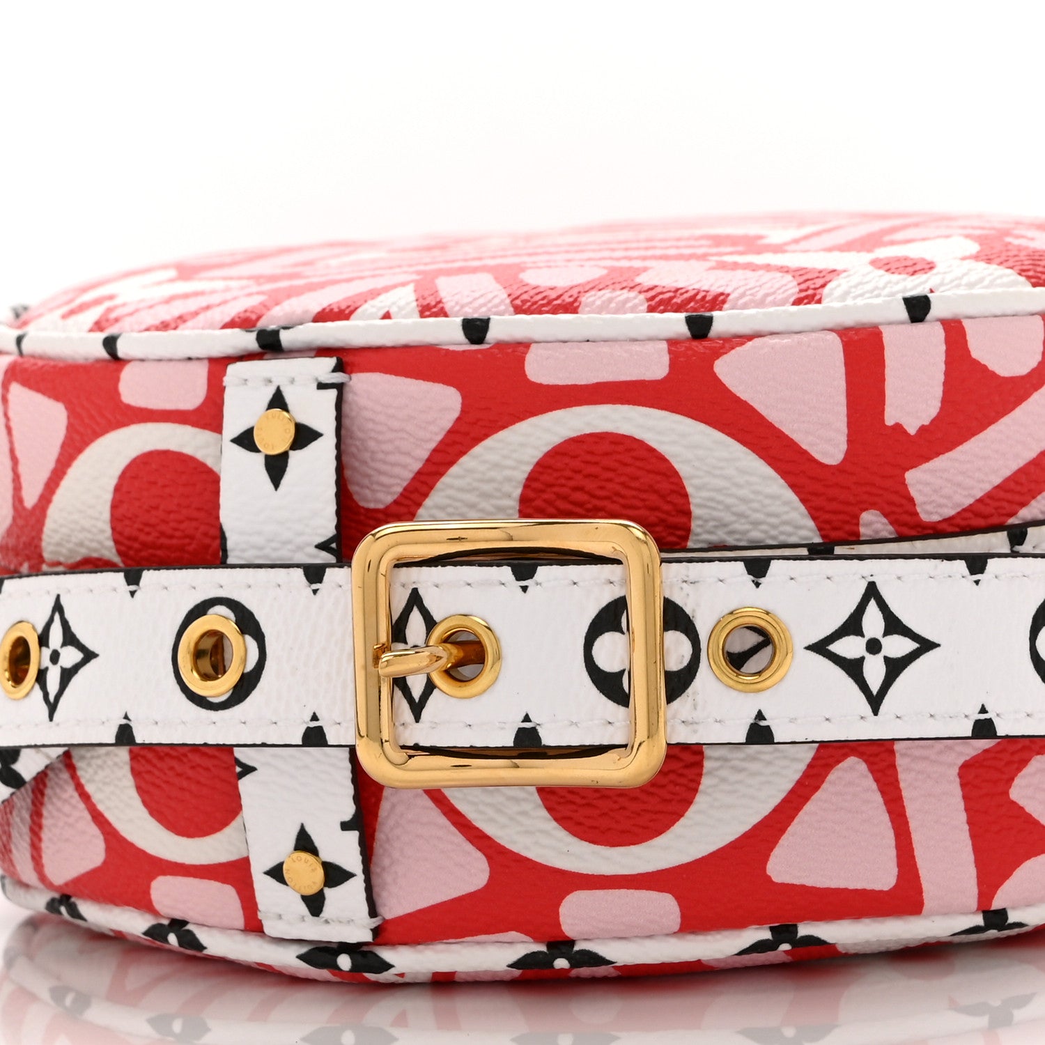 Louis Vuitton Monogram Giant Crafty Boite Chapeau Souple PM Rouge Rose Creme 8 of 9