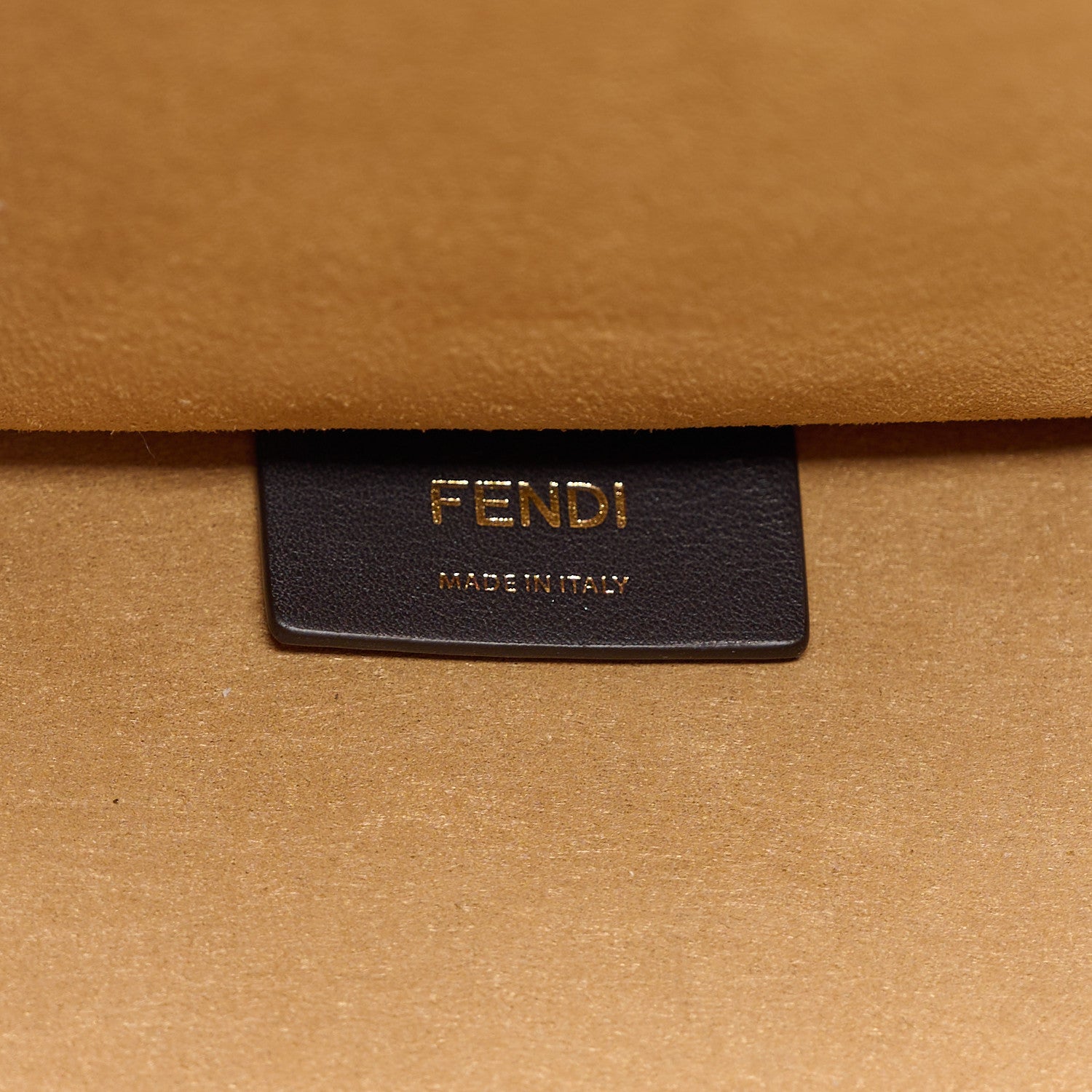 Fendi Woven Fabric Calfskin FF Medium Fendi Sunshine Shopper Tote Natural White Dark Honey 6 of 10