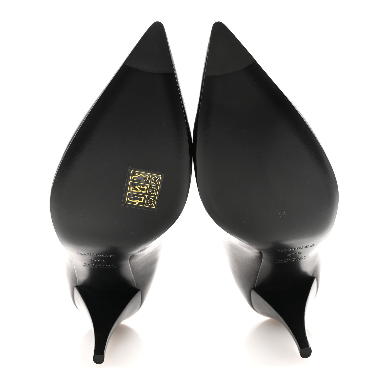 Hermes Nappa Majeste 80 Pumps 37.5 Black 6 of 9