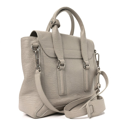 3.1 Phillip Lim Textured Calfskin Medium Pashli Satchel Feather 3 of 10