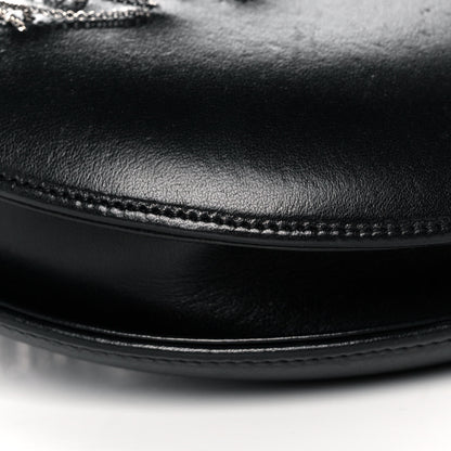 Chanel Lambskin Chain Fringe Round Clutch With Chain Black 8 of 15