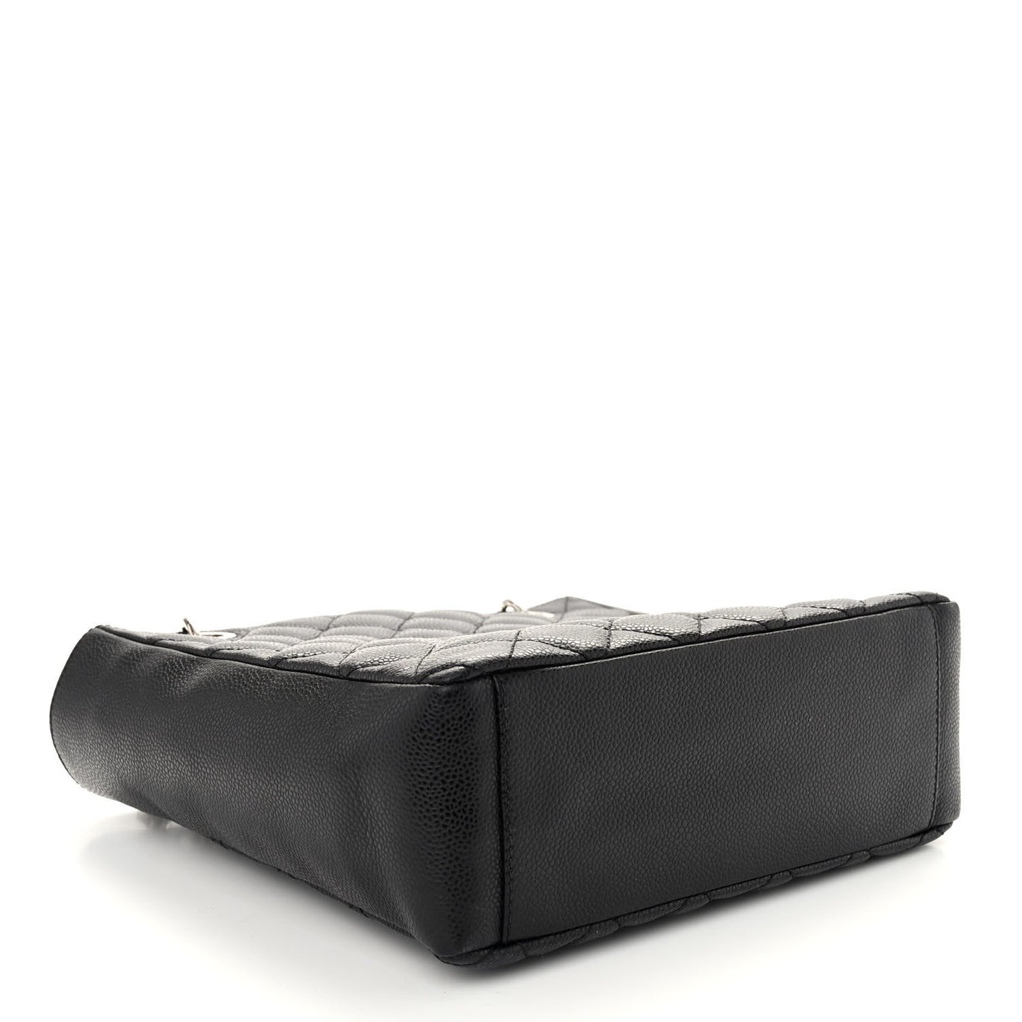 Caviar Quilted Petit Shopping Tote PST Black