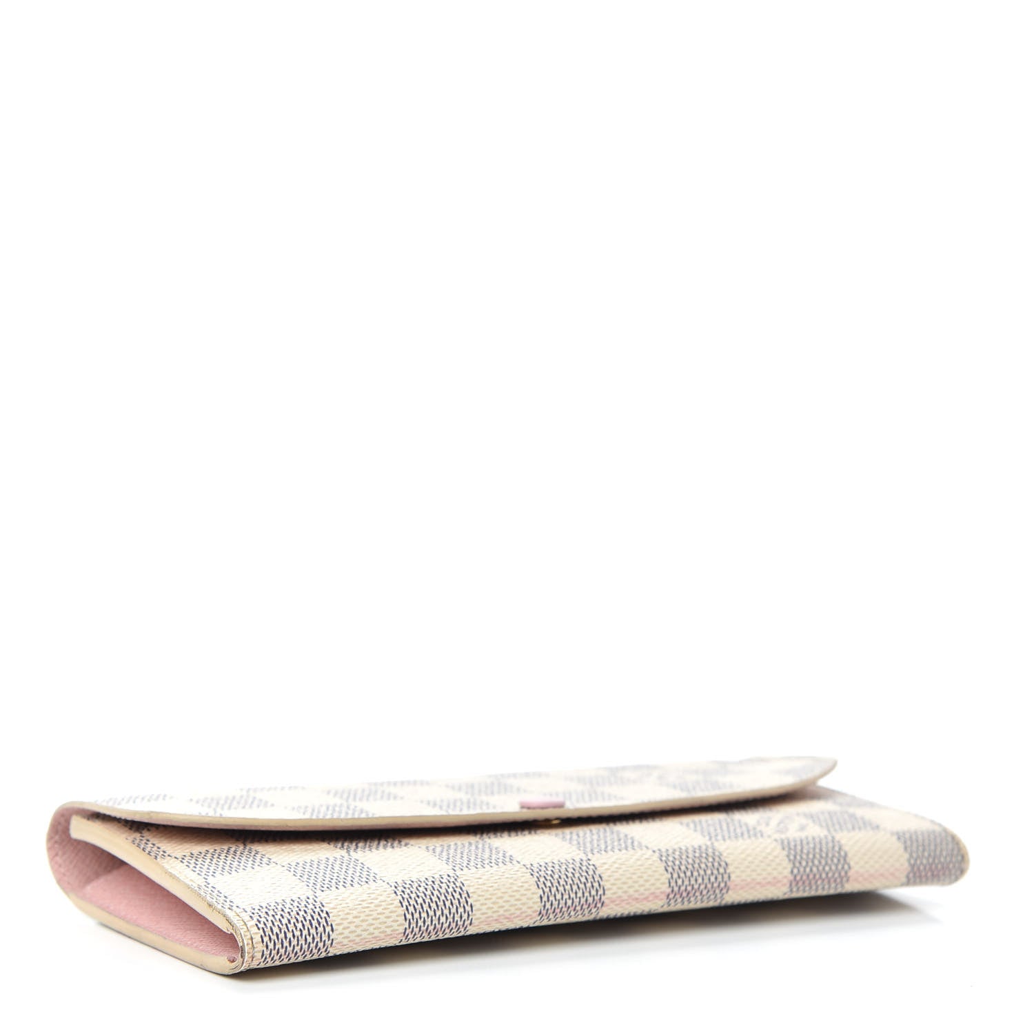 Louis Vuitton Damier Azur Emilie Wallet Rose Ballerine 4 of 6