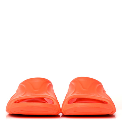 Balenciaga Rubber Womens Mold Slide Sandals 40 Fluo Orange 2 of 7