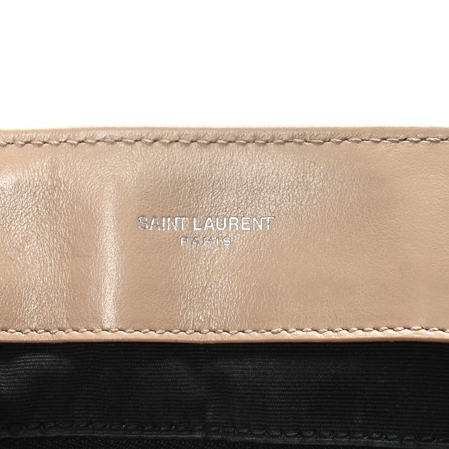 Saint Laurent Calfskin Y Quilted Monogram Medium Loulou Chain Satchel Dark Beige 6 of 11