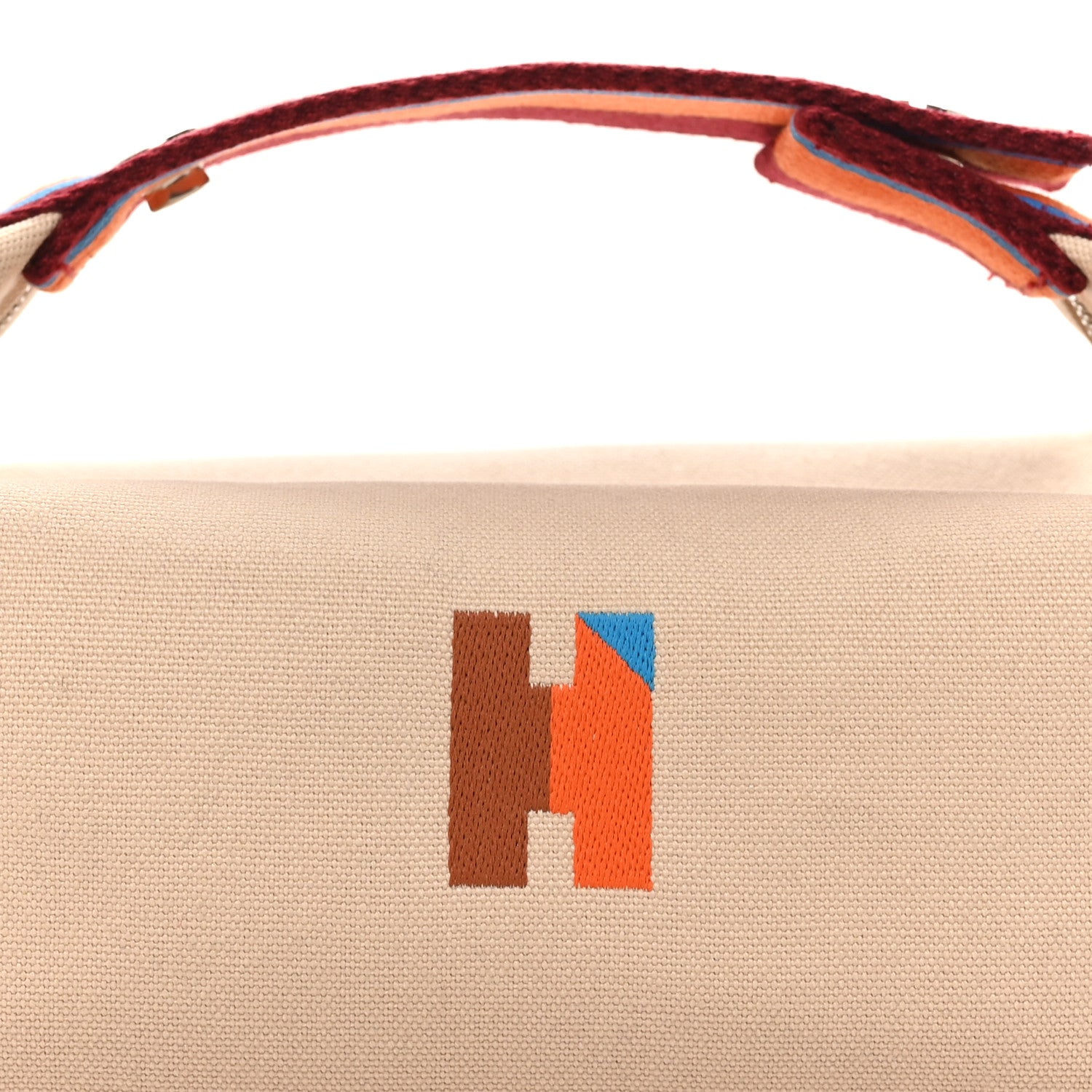 Hermes Cotton Canvas H Pavillon Small Bride-A-Brac Pouch Naturel 7 of 7