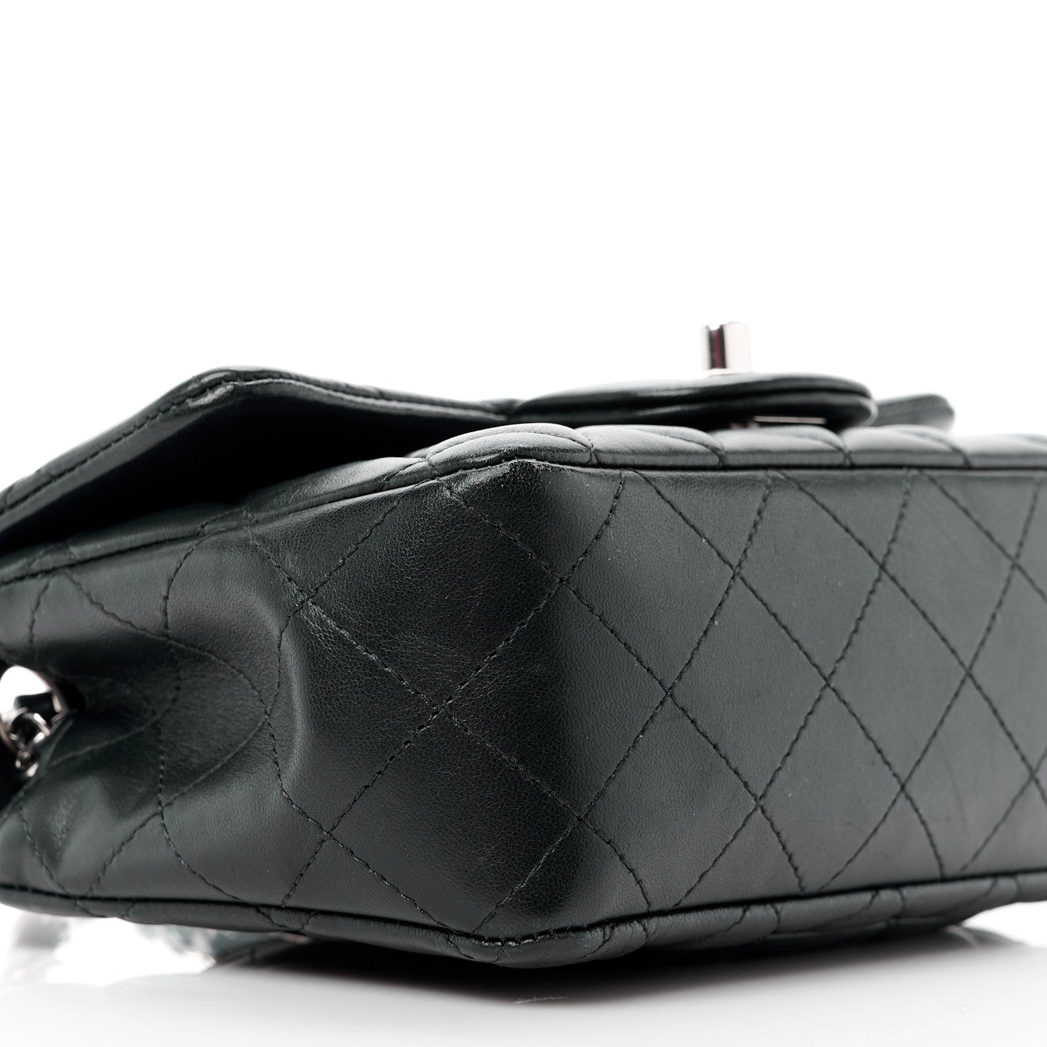 Chanel Lambskin Quilted Mini Rectangular Flap Black 10 of 13