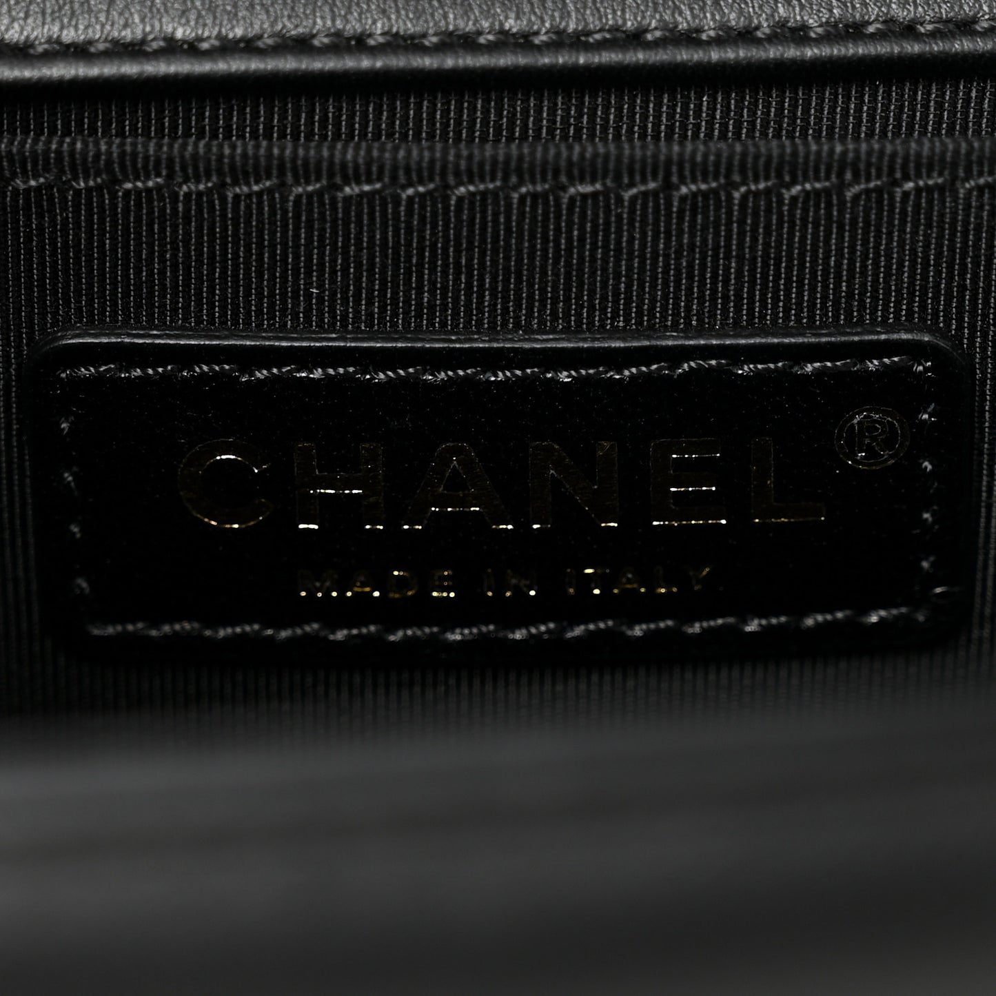 Calfskin Quilted Medium Boy Flap Black