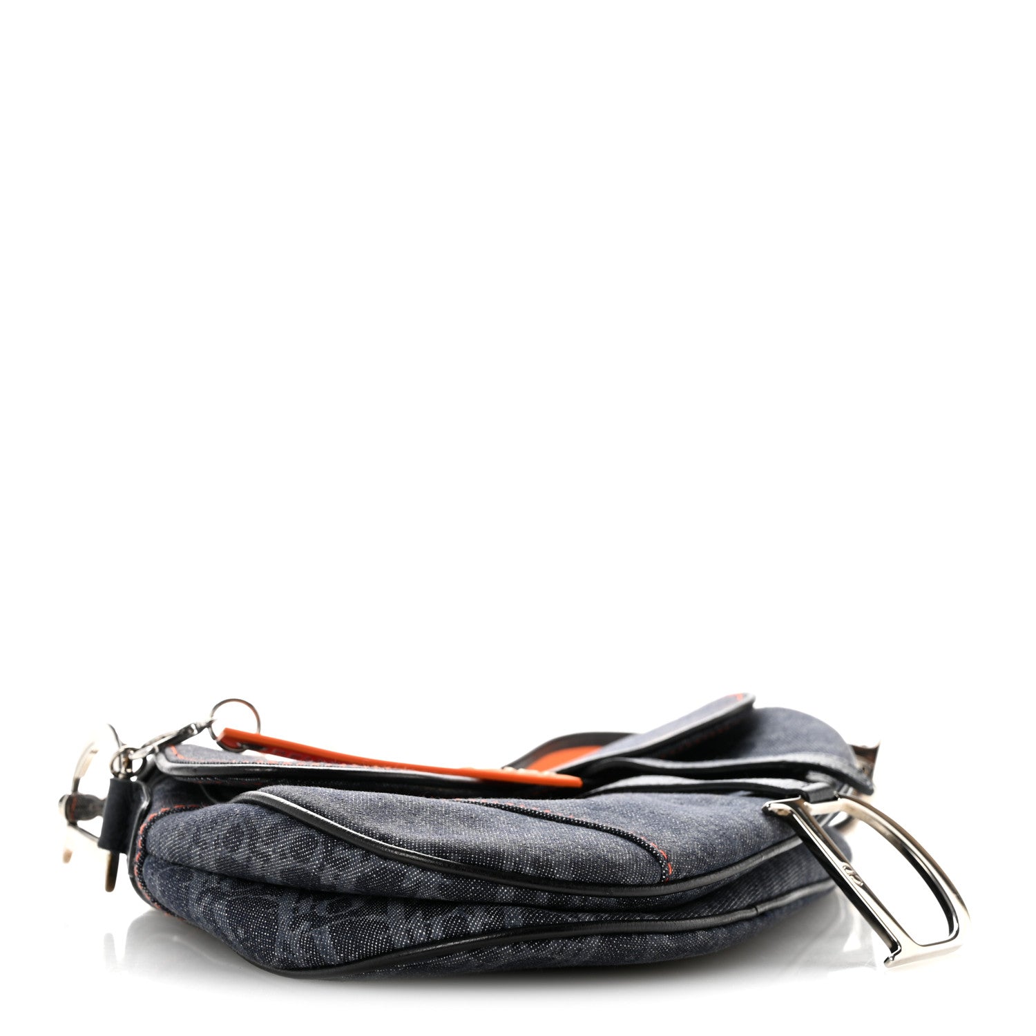 Christian Dior Denim Monogram Flight Saddle Bag 4 of 15