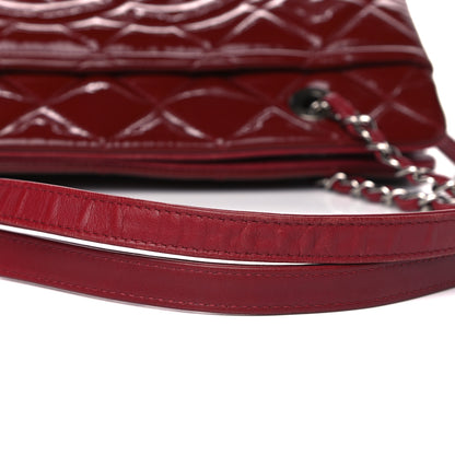 Chanel Patent Quilted Timeless CC Soft Tote Red 19 of 21
