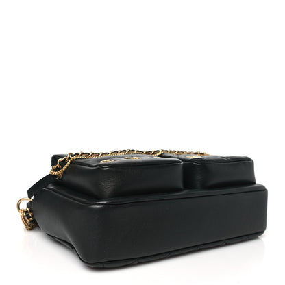 Chanel Calfskin Quilted Small Camera Case Black 4 of 10
