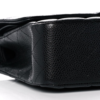 Chanel Caviar Quilted Medium Double Flap Black 9 of 14