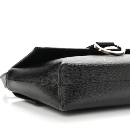Burberry Textured Calfskin Shoulder Bag Black 9 of 12
