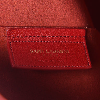 Saint Laurent Calfskin Large Shopping Tote Red 7 of 17