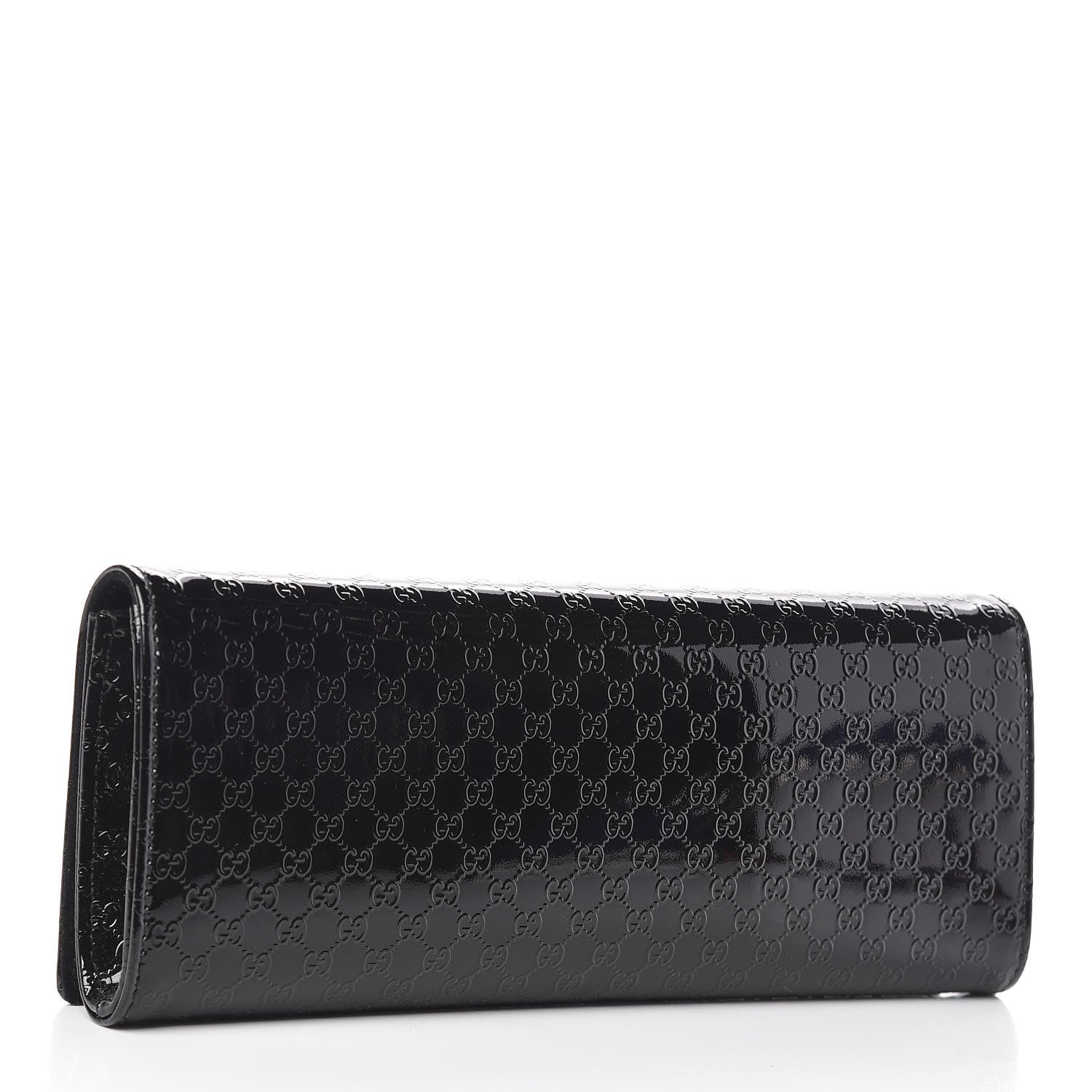 Gucci Patent Microguccissima Small Broadway Clutch Black 3 of 11