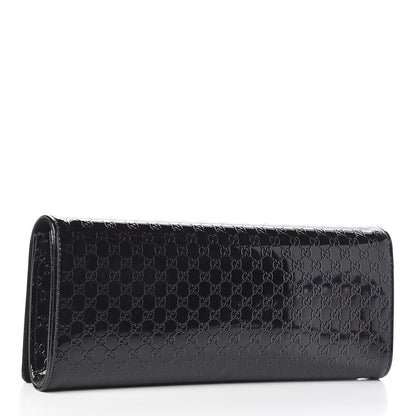 Gucci Patent Microguccissima Small Broadway Clutch Black 3 of 11
