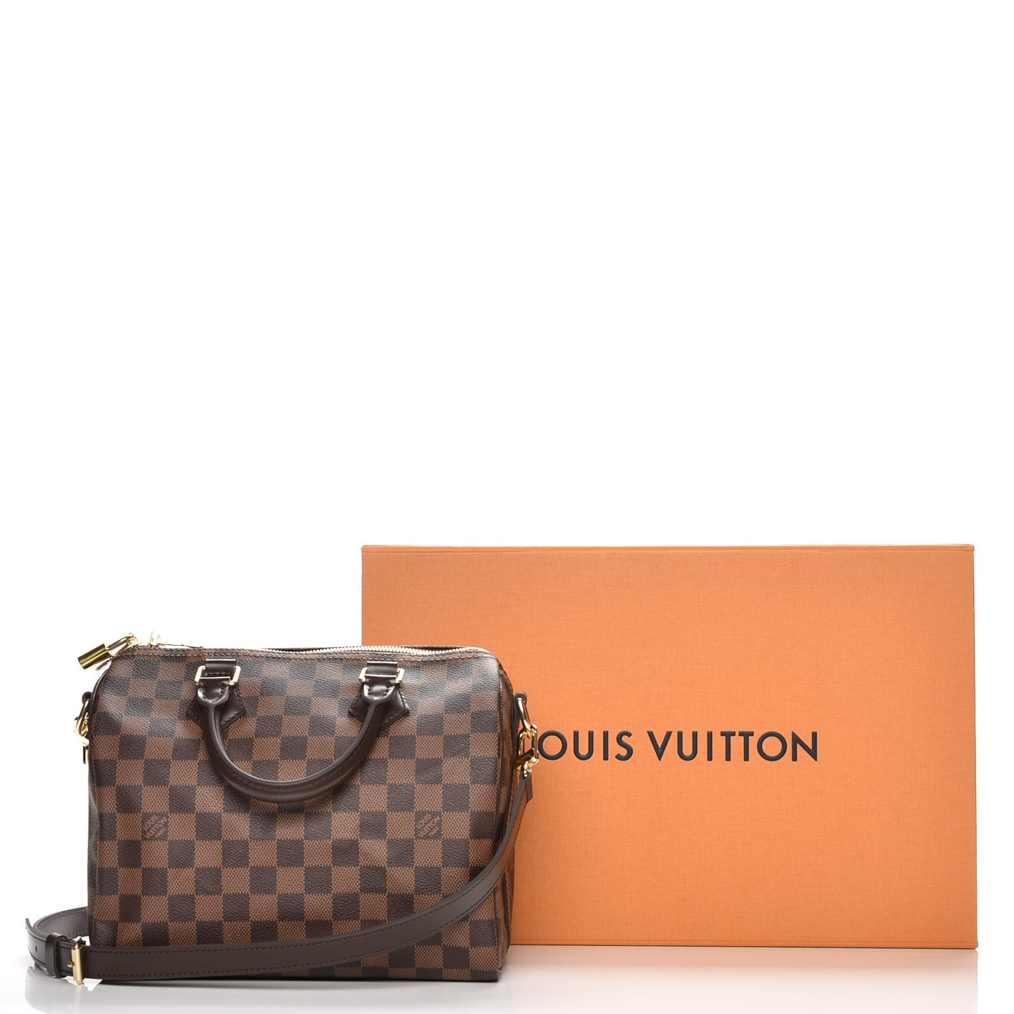 Damier Ebene Speedy Bandouliere 25