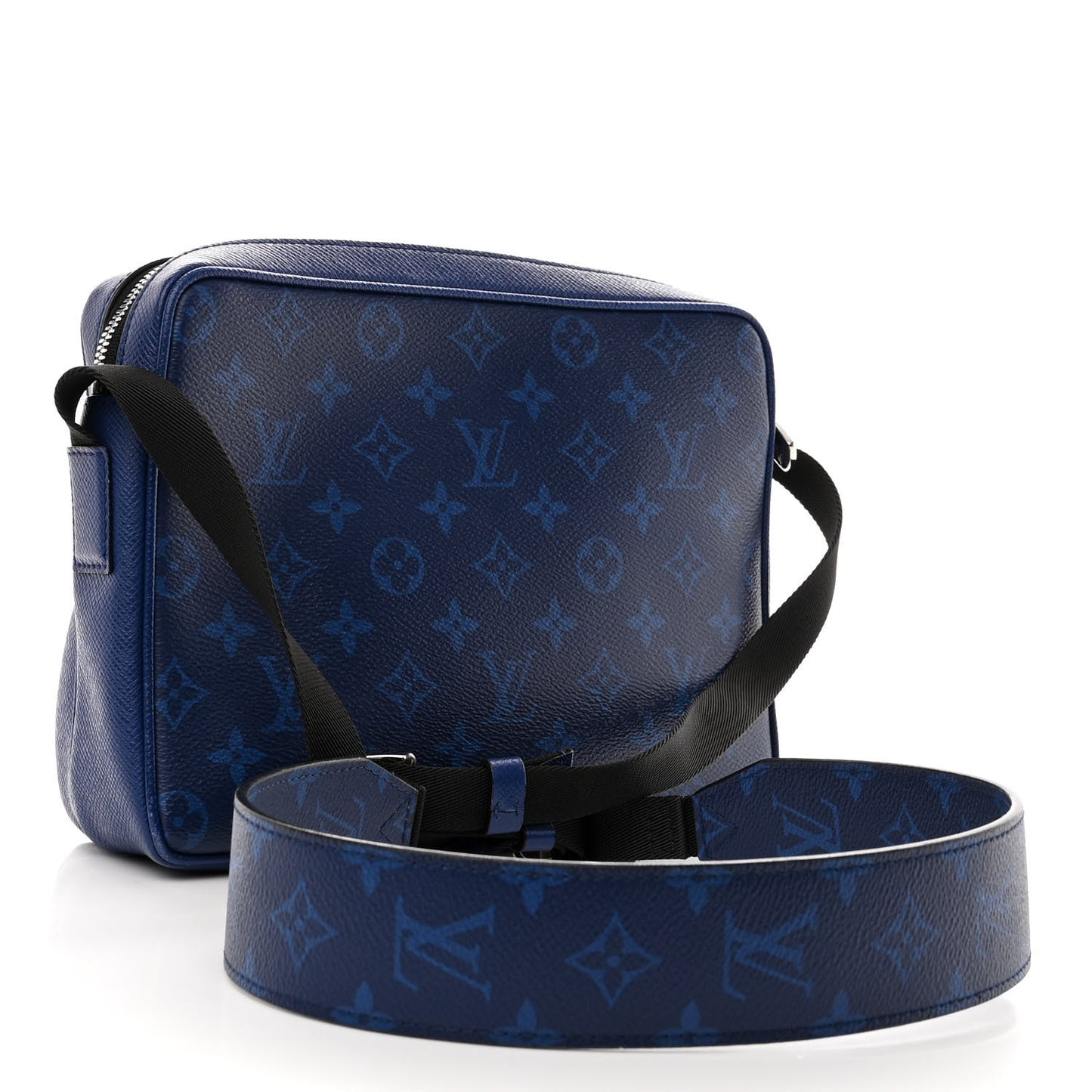 Taiga Monogram Outdoor Messenger Cobalt