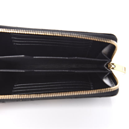 Saint Laurent Grain De Poudre Matelasse Chevron Monogram Phone Wallet Black 4 of 8