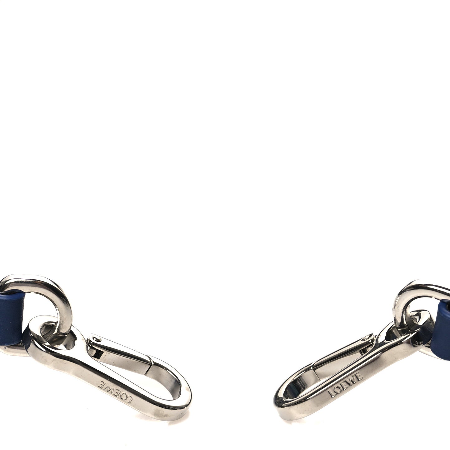 X HOWLS MOVING CASTLE Calfskin Jacquard Anagram Strap Blue