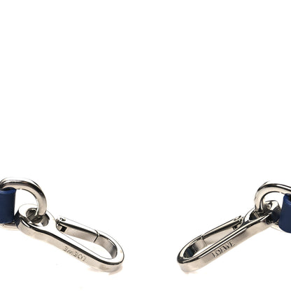 Loewe X HOWLS MOVING CASTLE Calfskin Jacquard Anagram Strap Blue 3 of 6