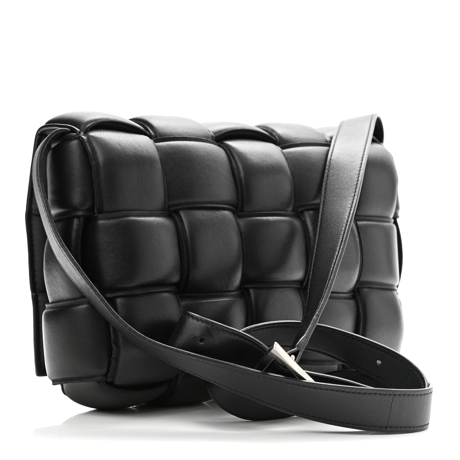 Bottega Veneta Nappa Maxi Intreccio Padded Cassette Crossbody Bag Black 3 of 11