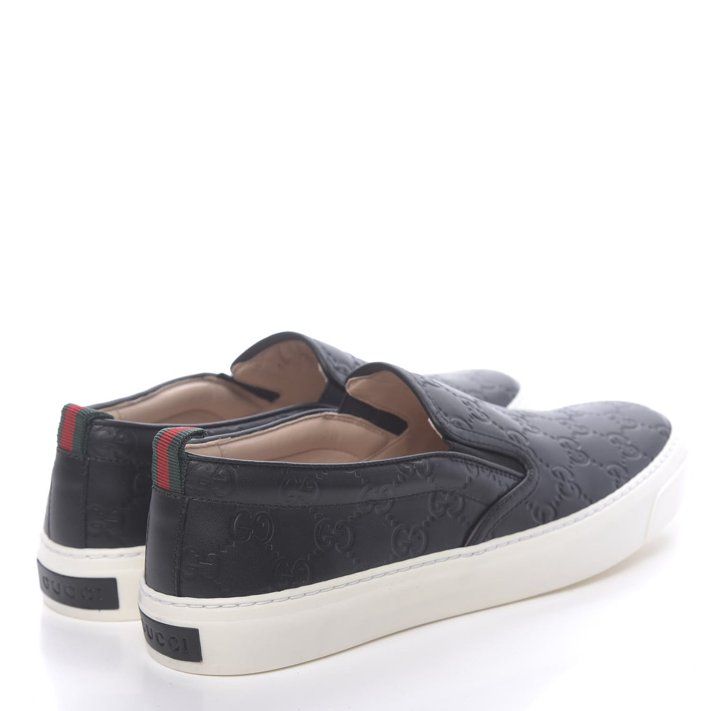 Guccissima Dublin Slip On Sneakers 41.5 Black