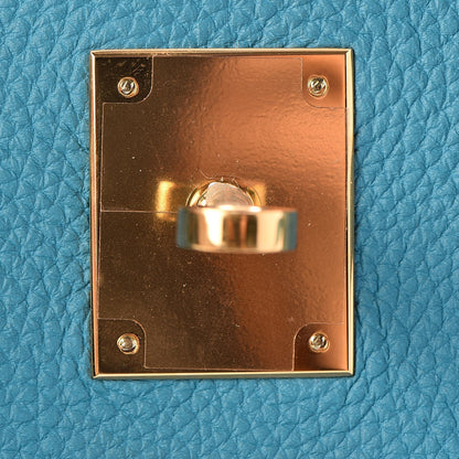 Hermes Togo Birkin 35 Turquoise 17 of 33